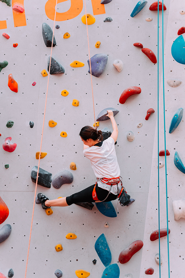 rock wall climber